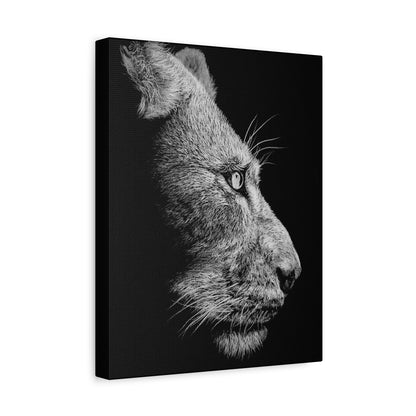 WHITE LIONESS Canvas Print | Original Art | Eco-Friendly