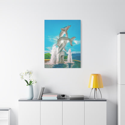 THE DOLPHINS Canvas Print | Original Art | Kelowna BC, Canada