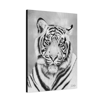 Monochrome Tiger | Original Canvas Art Print