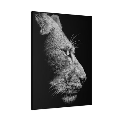 WHITE LIONESS Canvas Print | Original Art | Eco-Friendly