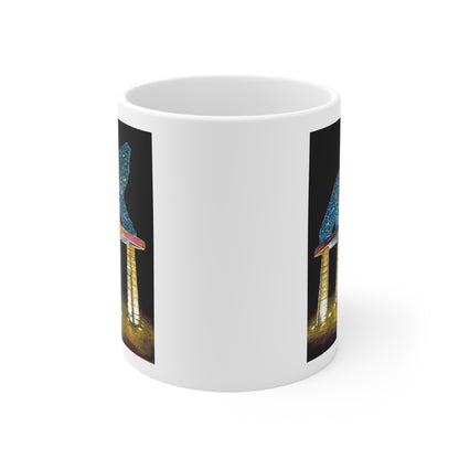 11oz White Ceramic Mug | "BEAR" Kelowna, BC | Custom Art Print