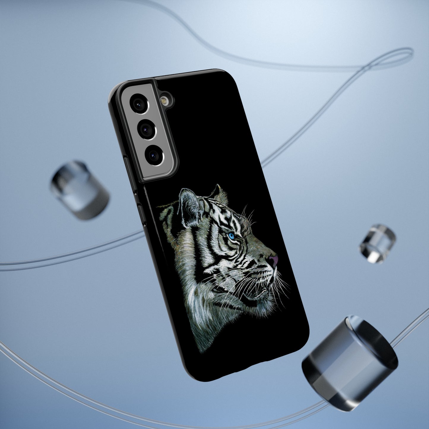 Tough Phone Cases - "WHITE TIGER" | Custom Art Print