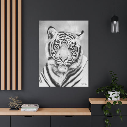 Monochrome Tiger | Original Canvas Art Print