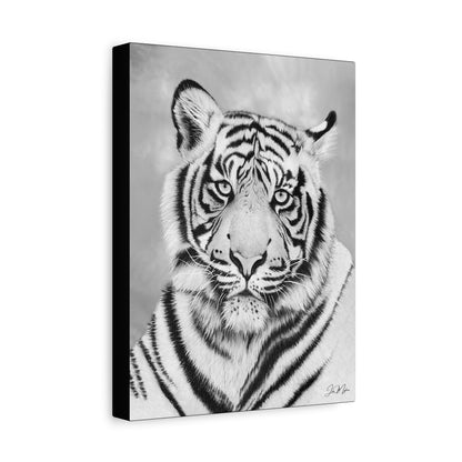 Monochrome Tiger | Original Canvas Art Print