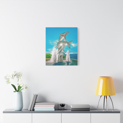 THE DOLPHINS Canvas Print | Original Art | Kelowna BC, Canada