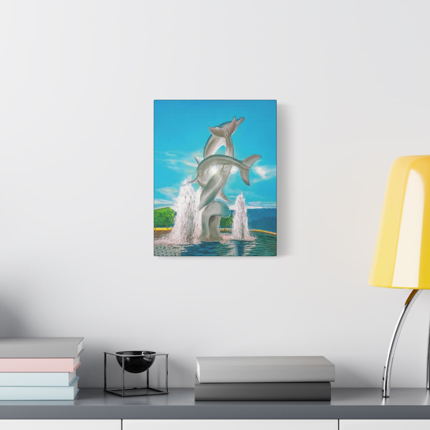 THE DOLPHINS Canvas Print | Original Art | Kelowna BC, Canada