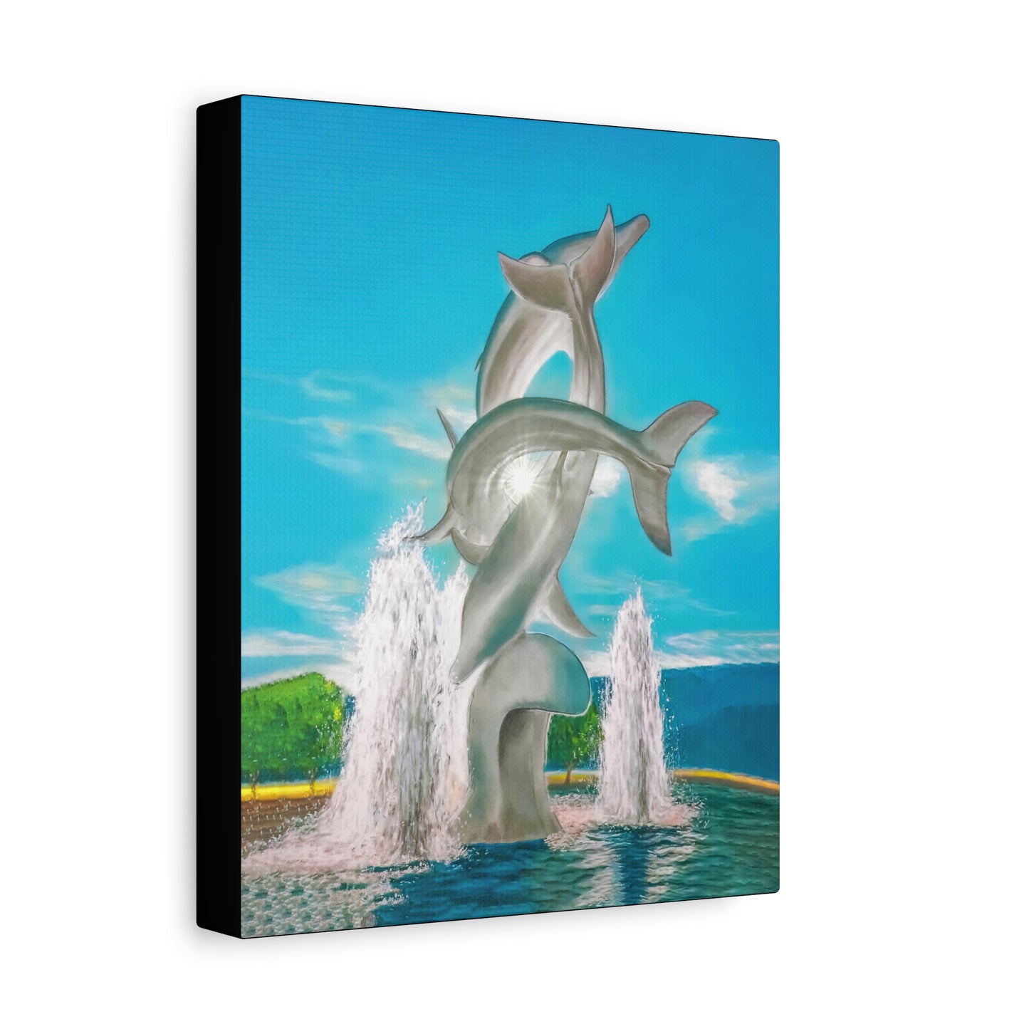 THE DOLPHINS Canvas Print | Original Art | Kelowna BC, Canada