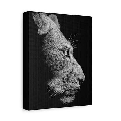 WHITE LIONESS Canvas Print | Original Art | Eco-Friendly