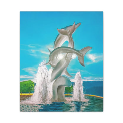 THE DOLPHINS Canvas Print | Original Art | Kelowna BC, Canada