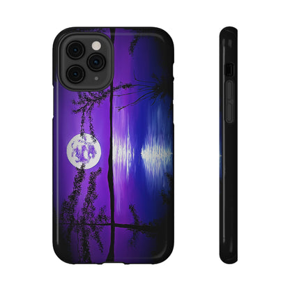 Tough Phone Case | "Purple Moonlight" | Custom Art Print