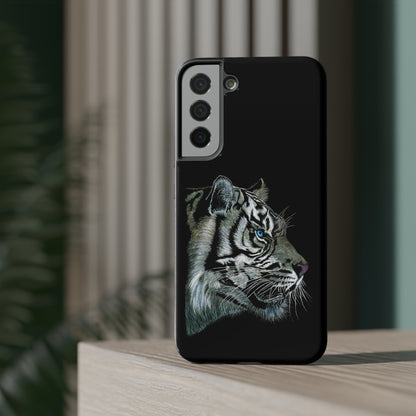 Tough Phone Cases - "WHITE TIGER" | Custom Art Print