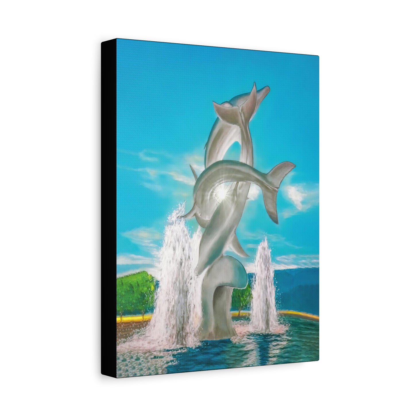 THE DOLPHINS Canvas Print | Original Art | Kelowna BC, Canada