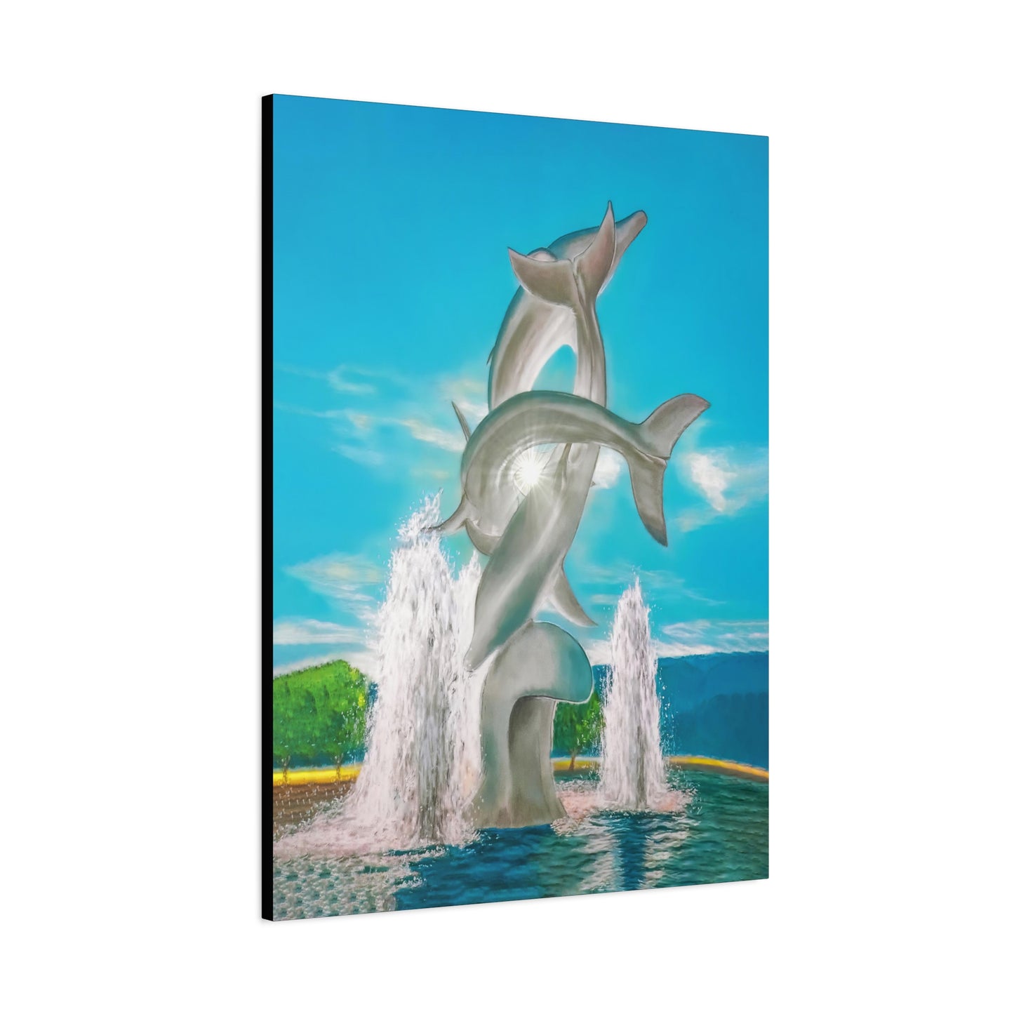 THE DOLPHINS | Original Artwork Canvas Print