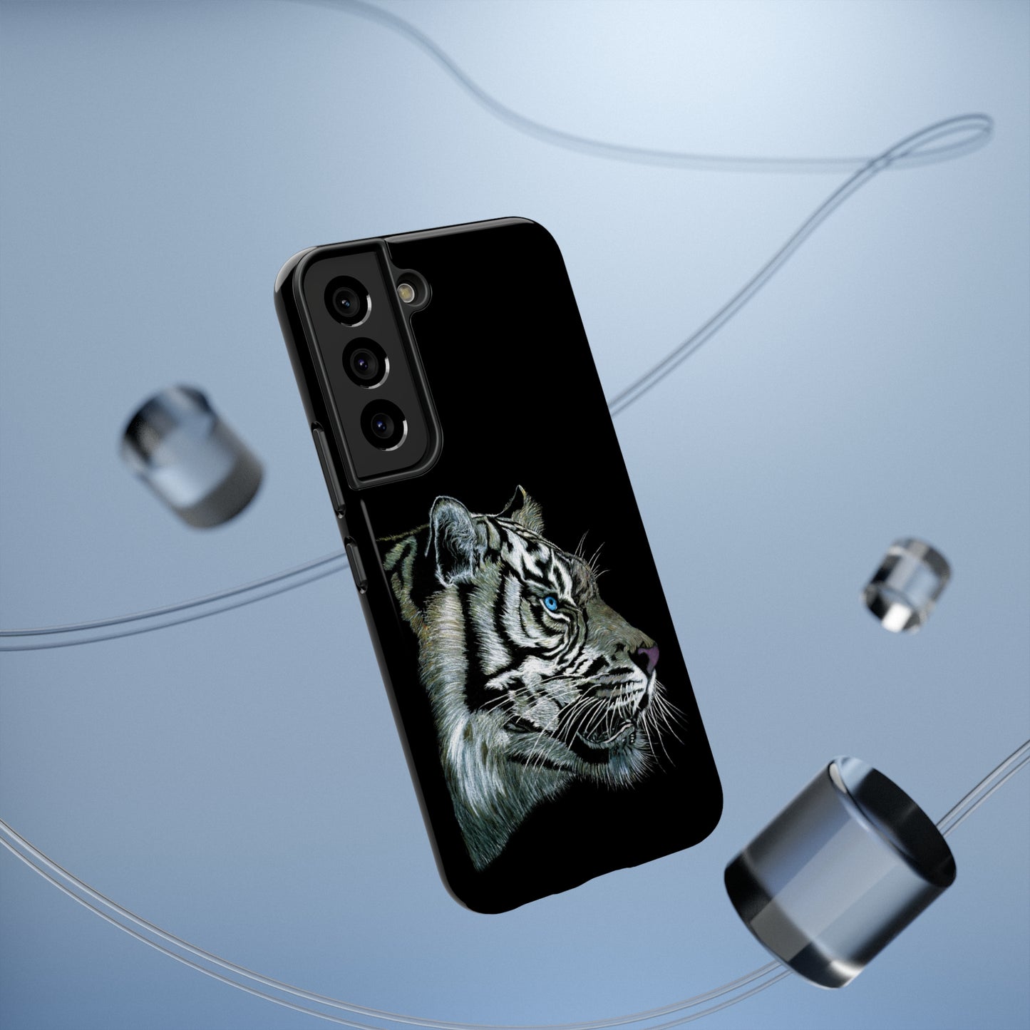 Tough Phone Cases - "WHITE TIGER" | Custom Art Print