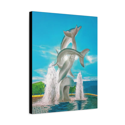 THE DOLPHINS | Original Artwork Canvas Print