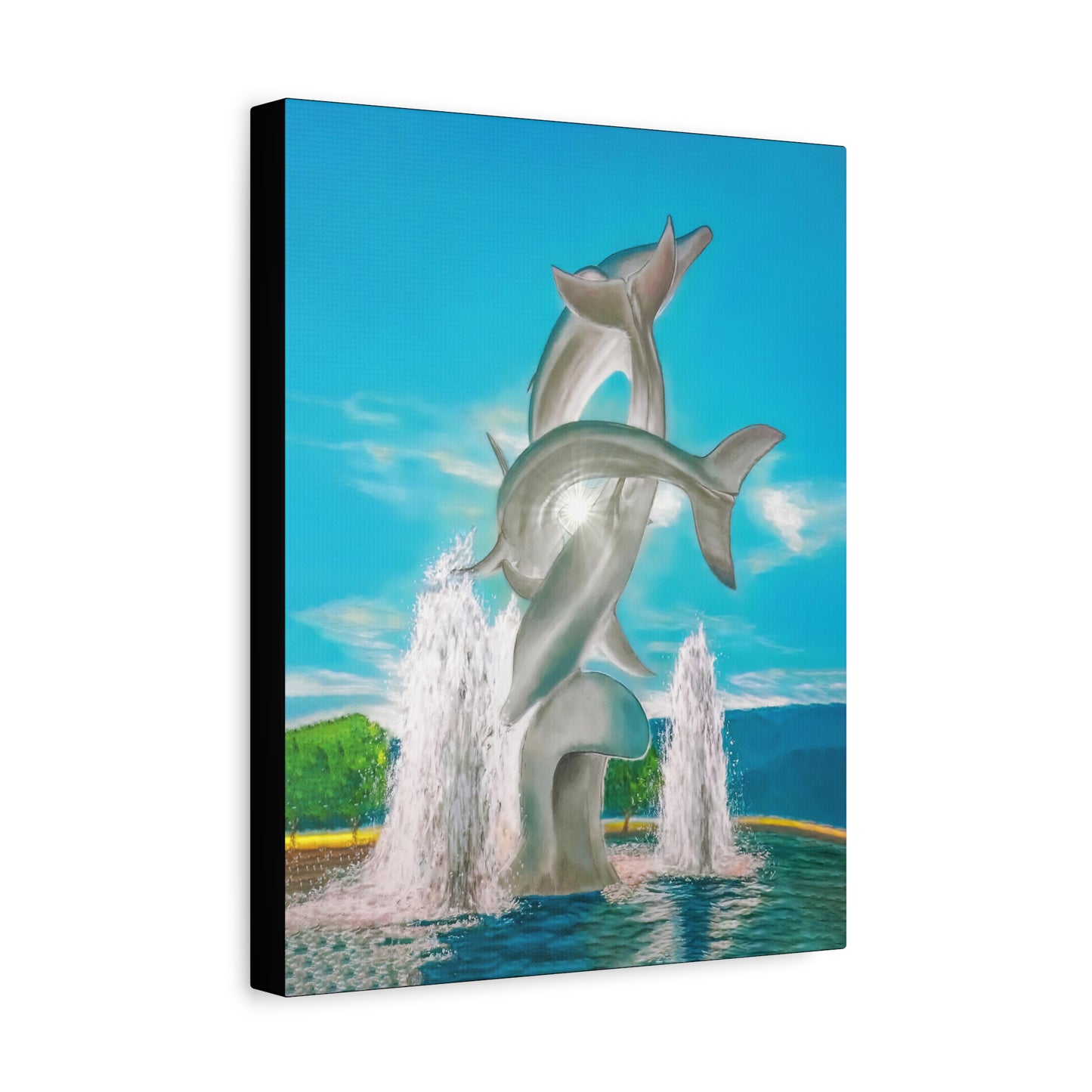 THE DOLPHINS | Original Artwork Canvas Print