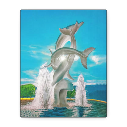 THE DOLPHINS Canvas Print | Original Art | Kelowna BC, Canada