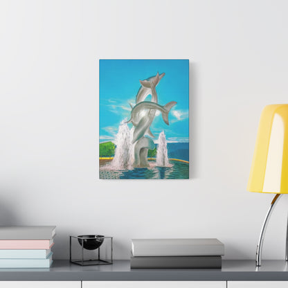 THE DOLPHINS Canvas Print | Original Art | Kelowna BC, Canada