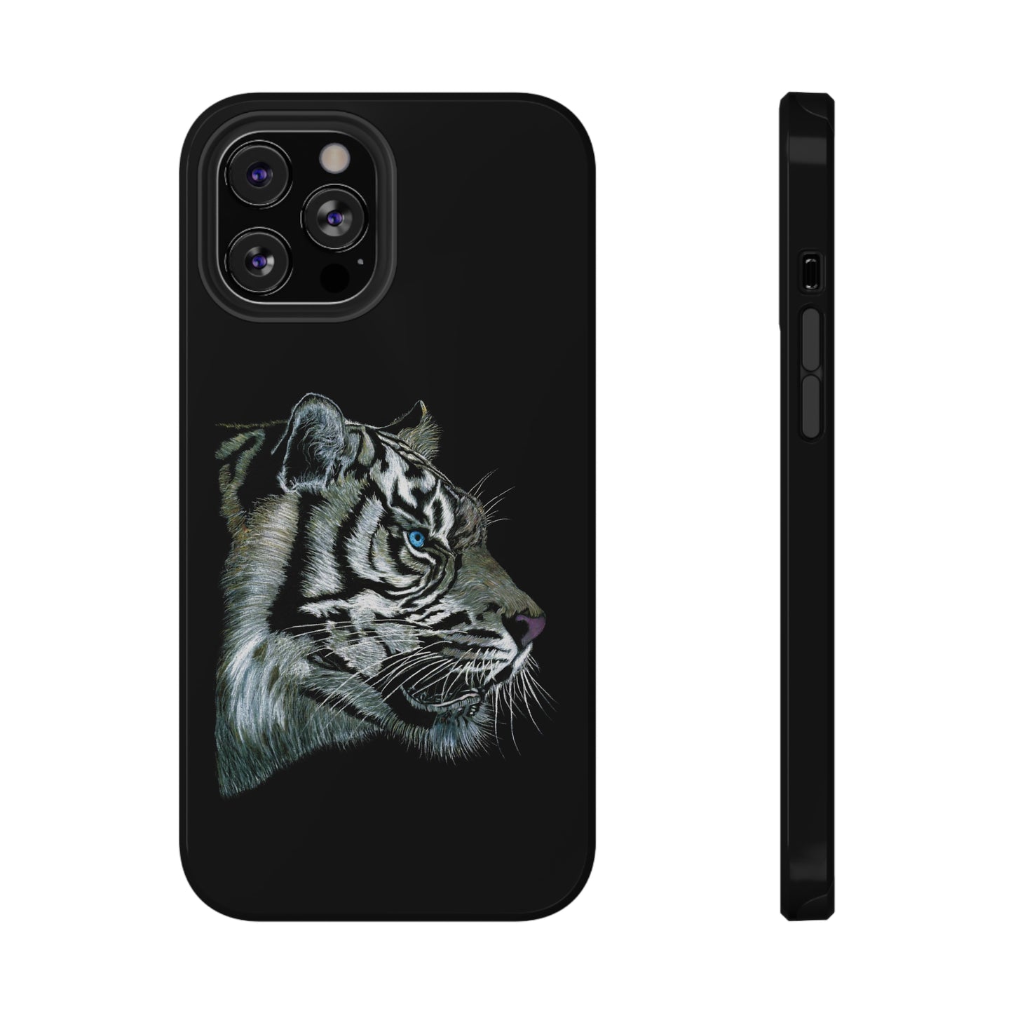 Tough Phone Cases - "WHITE TIGER" | Custom Art Print