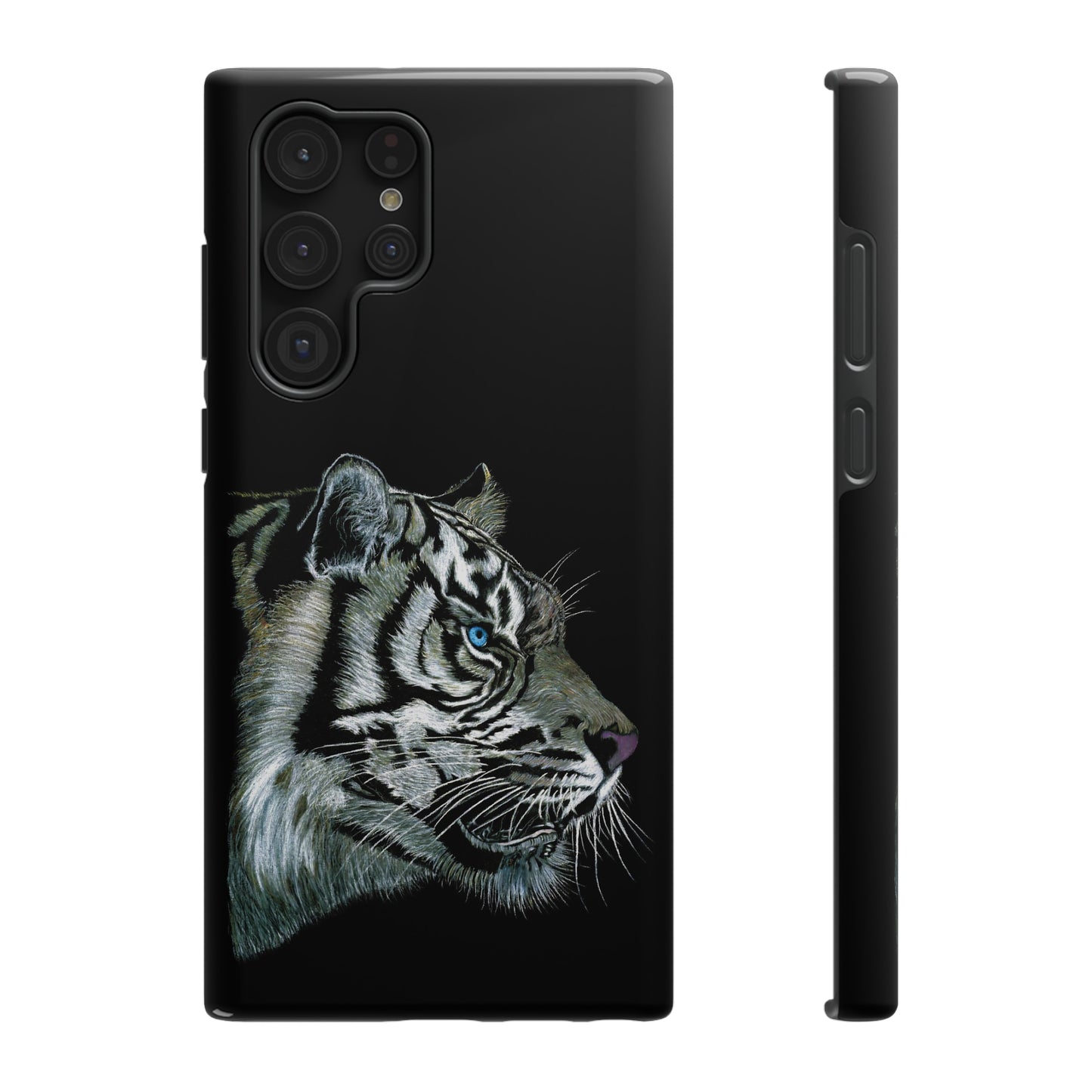 Tough Phone Cases - "WHITE TIGER" | Custom Art Print