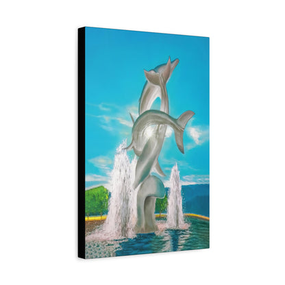 THE DOLPHINS | Original Artwork Canvas Print