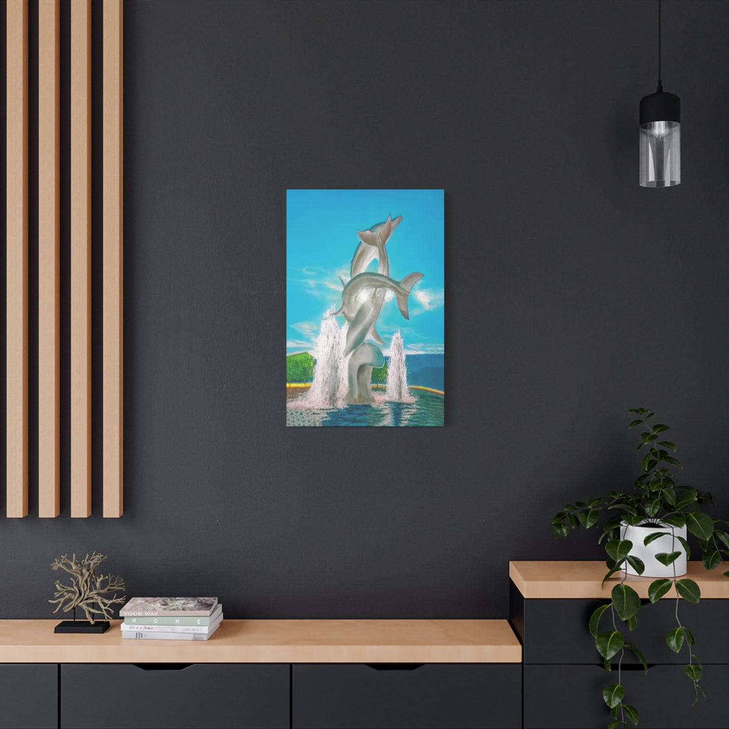 THE DOLPHINS Canvas Print | Original Art | Kelowna BC, Canada