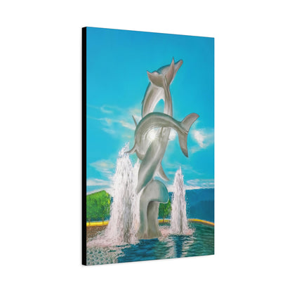 THE DOLPHINS | Original Artwork Canvas Print