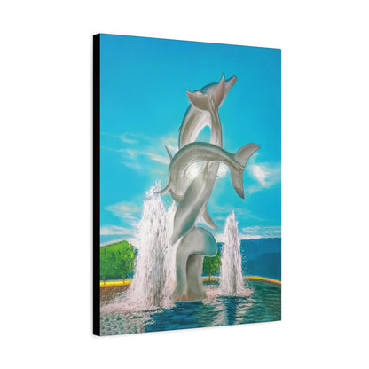 THE DOLPHINS | Original Artwork Canvas Print