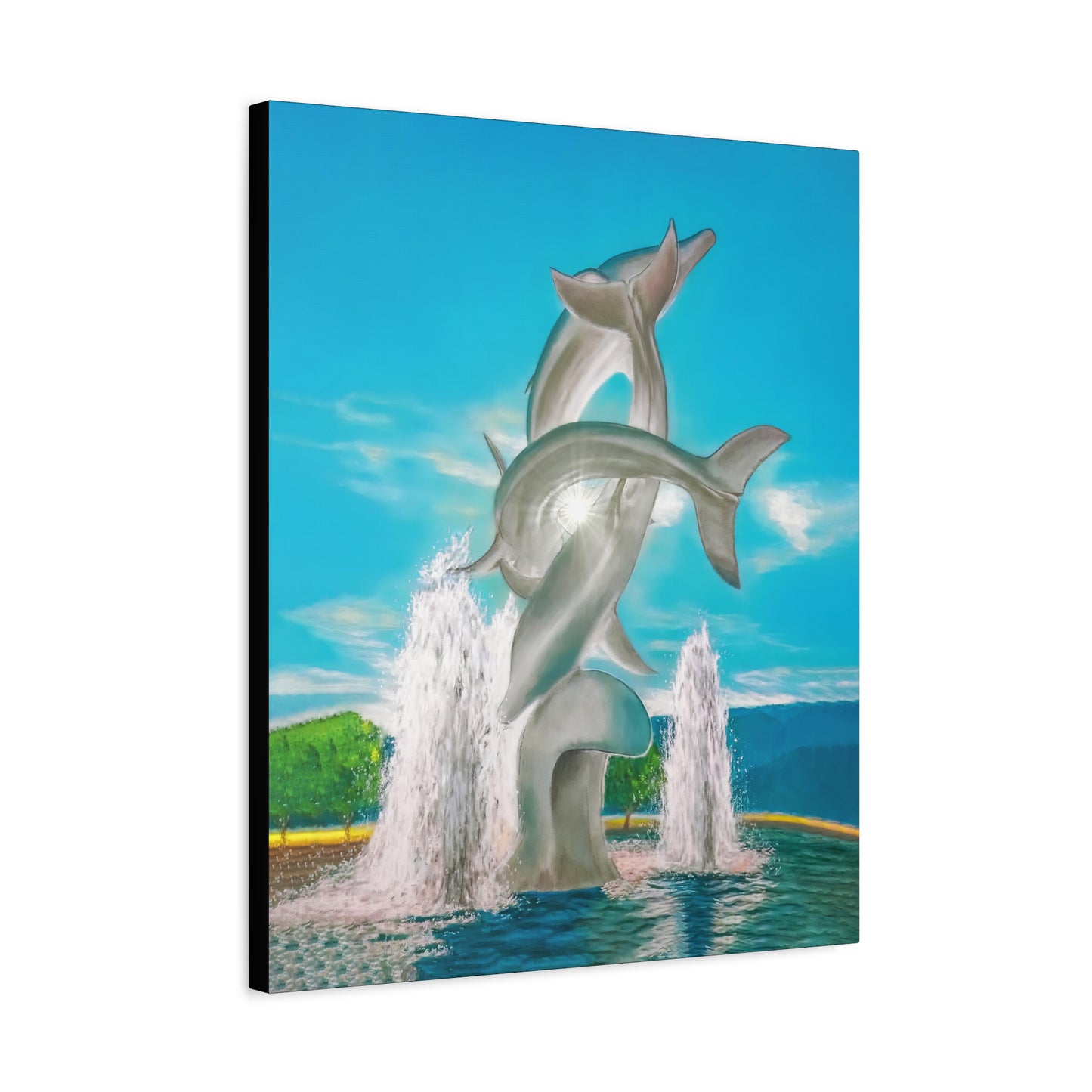 THE DOLPHINS | Original Artwork Canvas Print