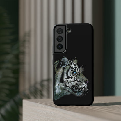 Tough Phone Cases - "WHITE TIGER" | Custom Art Print