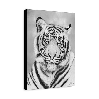 Monochrome Tiger | Original Canvas Art Print