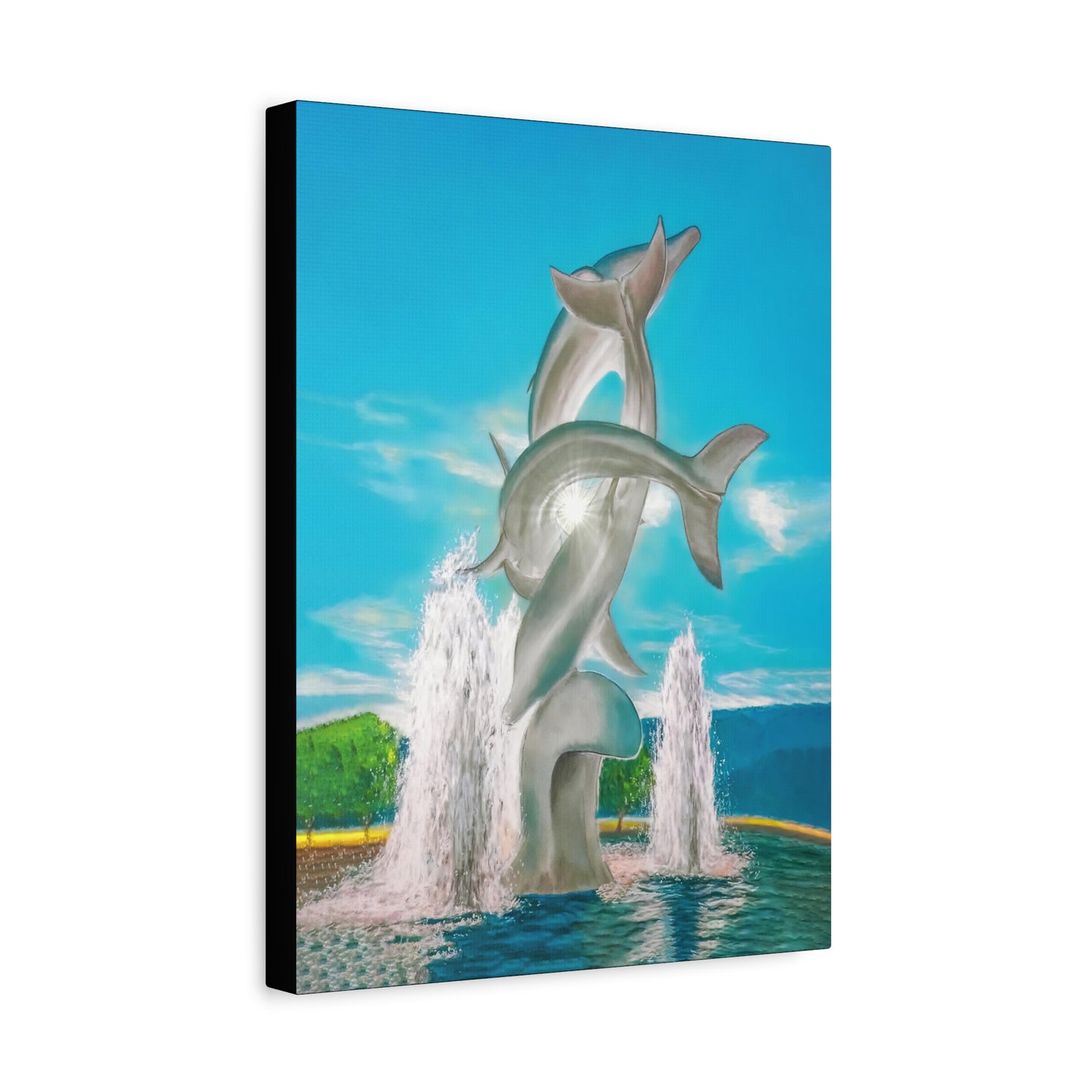 THE DOLPHINS | Original Artwork Canvas Print