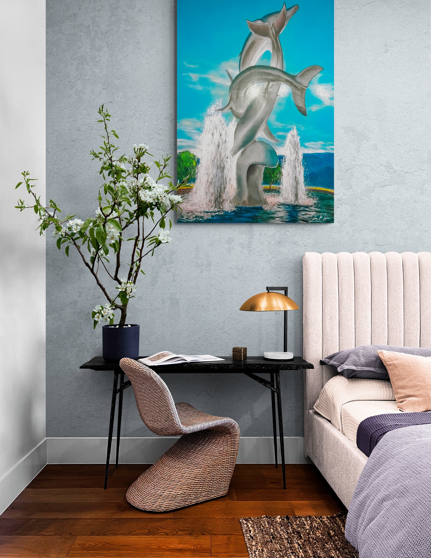 THE DOLPHINS | Original Artwork Canvas Print