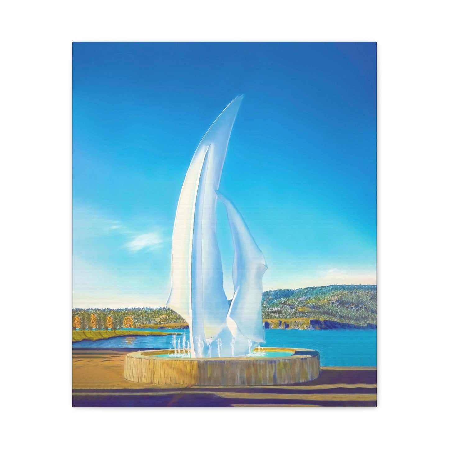 THE SAILS Canvas Print | Original Art | Kelowna, BC Canada