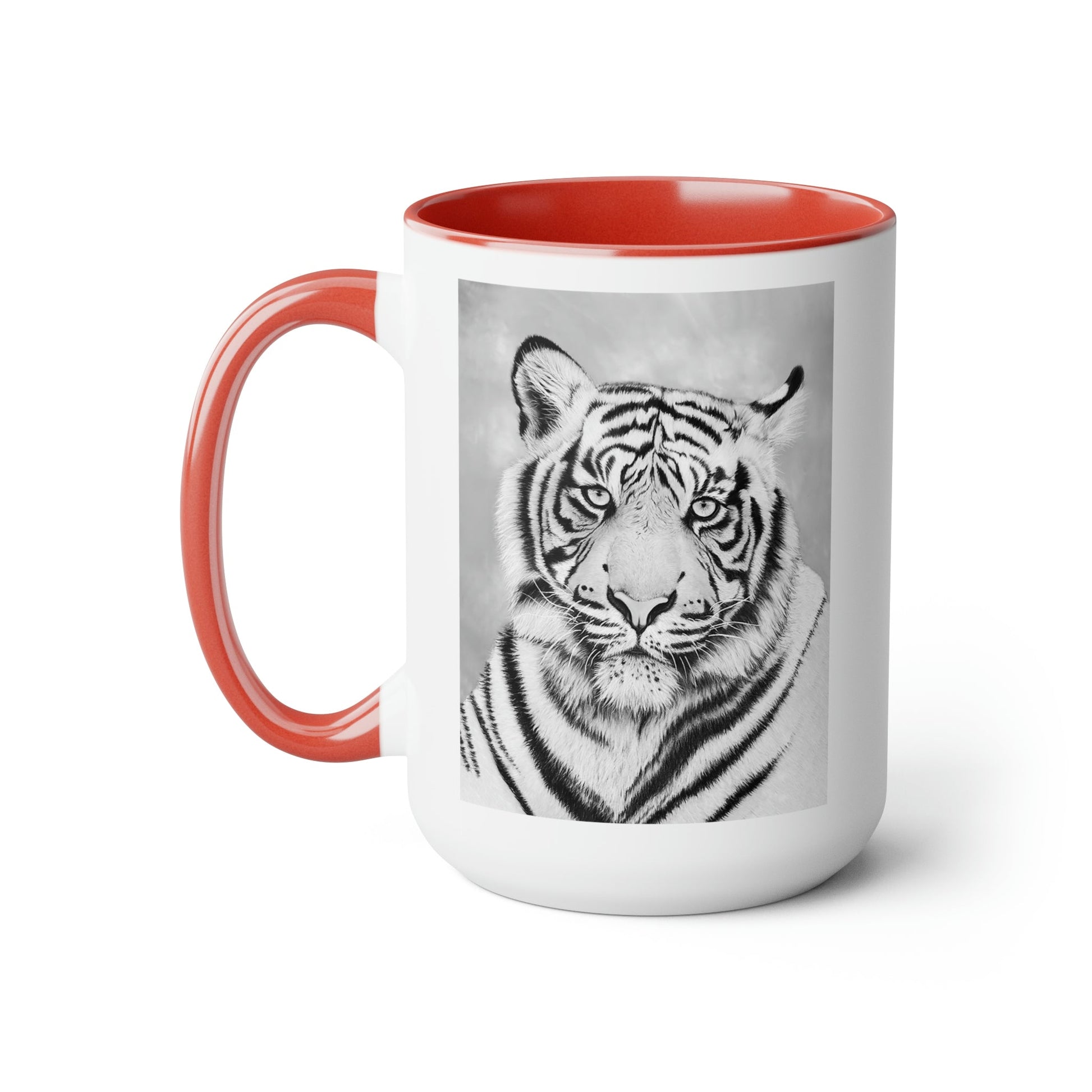 15oz Accent Mug - "MONOCHROME TIGER"