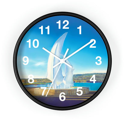 Wall Clock | "The Sails" Kelowna, BC | Custom Art Print
