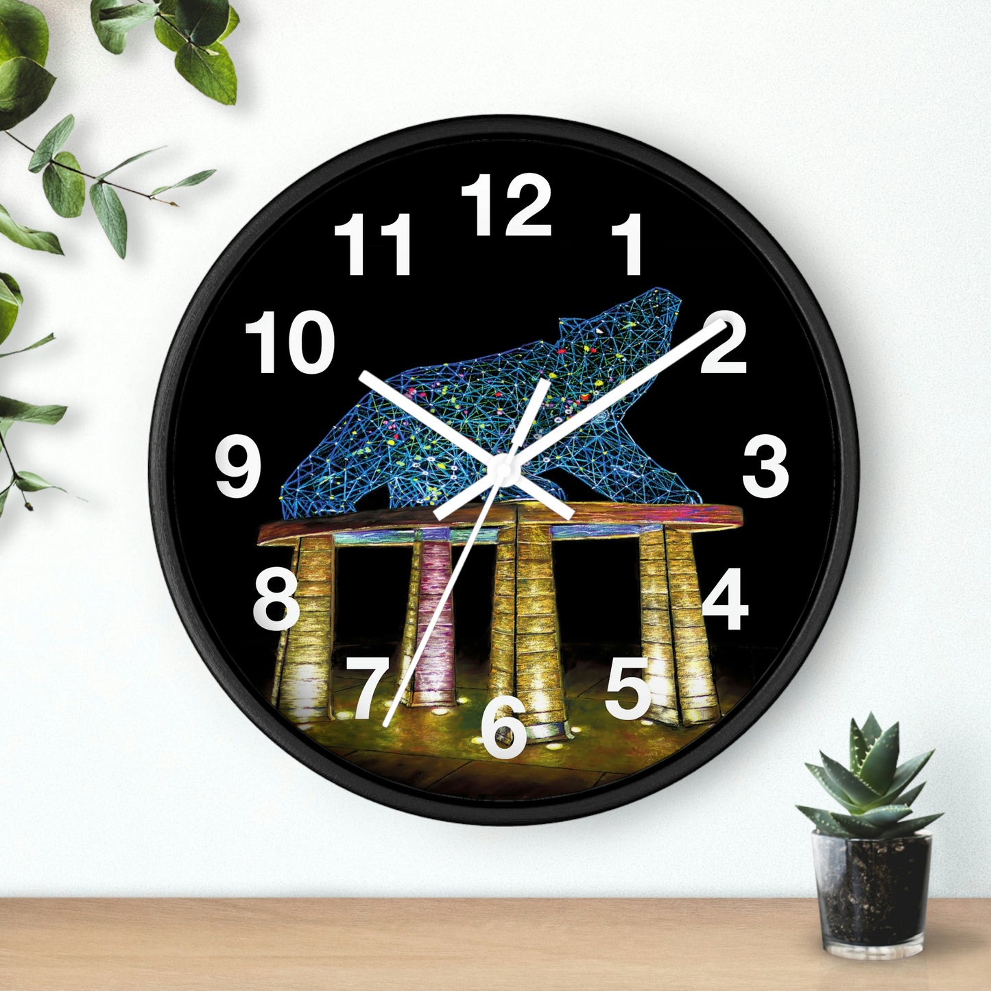 Wall Clock | "Bear" Kelowna, BC | Custom Art Print