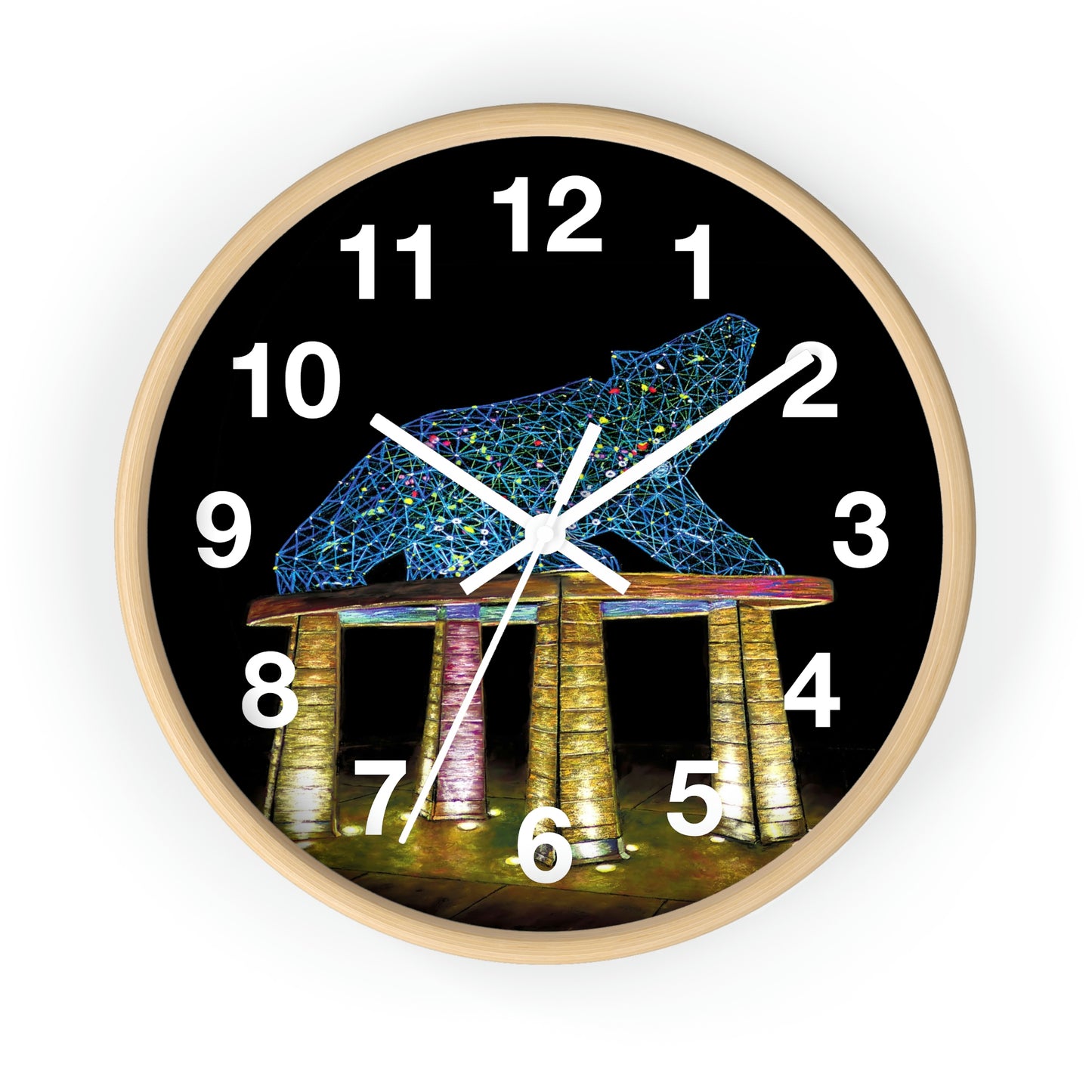 Wall Clock | "Bear" Kelowna, BC | Custom Art Print