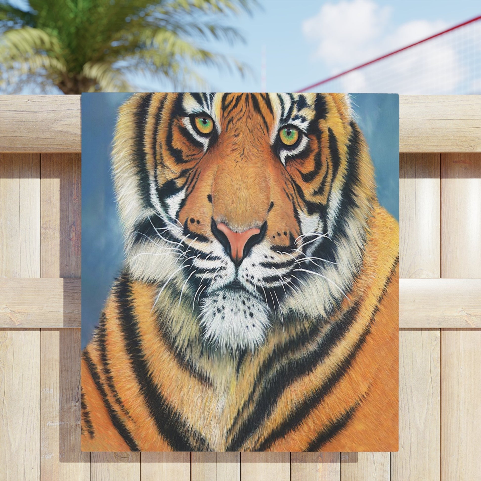 Beach Towels - "TIGER" | Custom Art Print