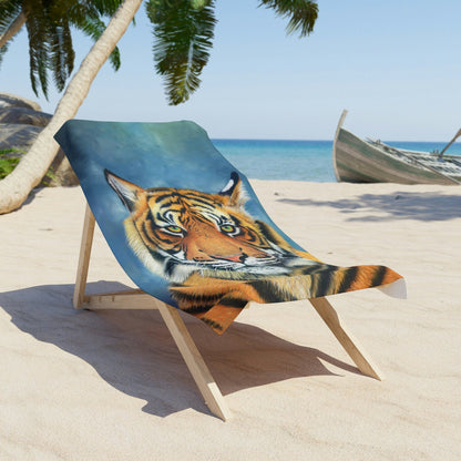 Beach Towels - "TIGER" | Custom Art Print