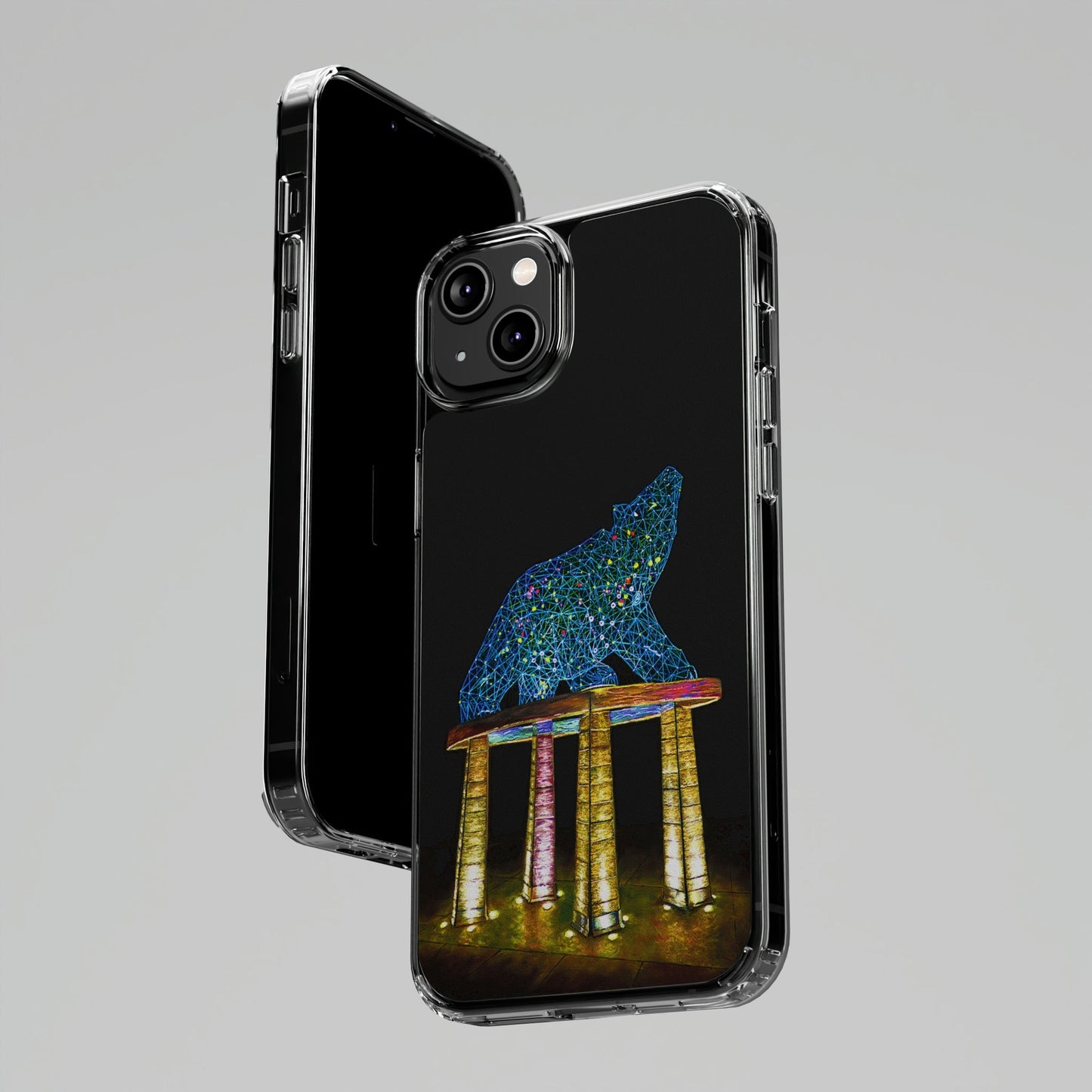 Clear Cell Phone Cases | "Bear" Kelowna Custom Art Print