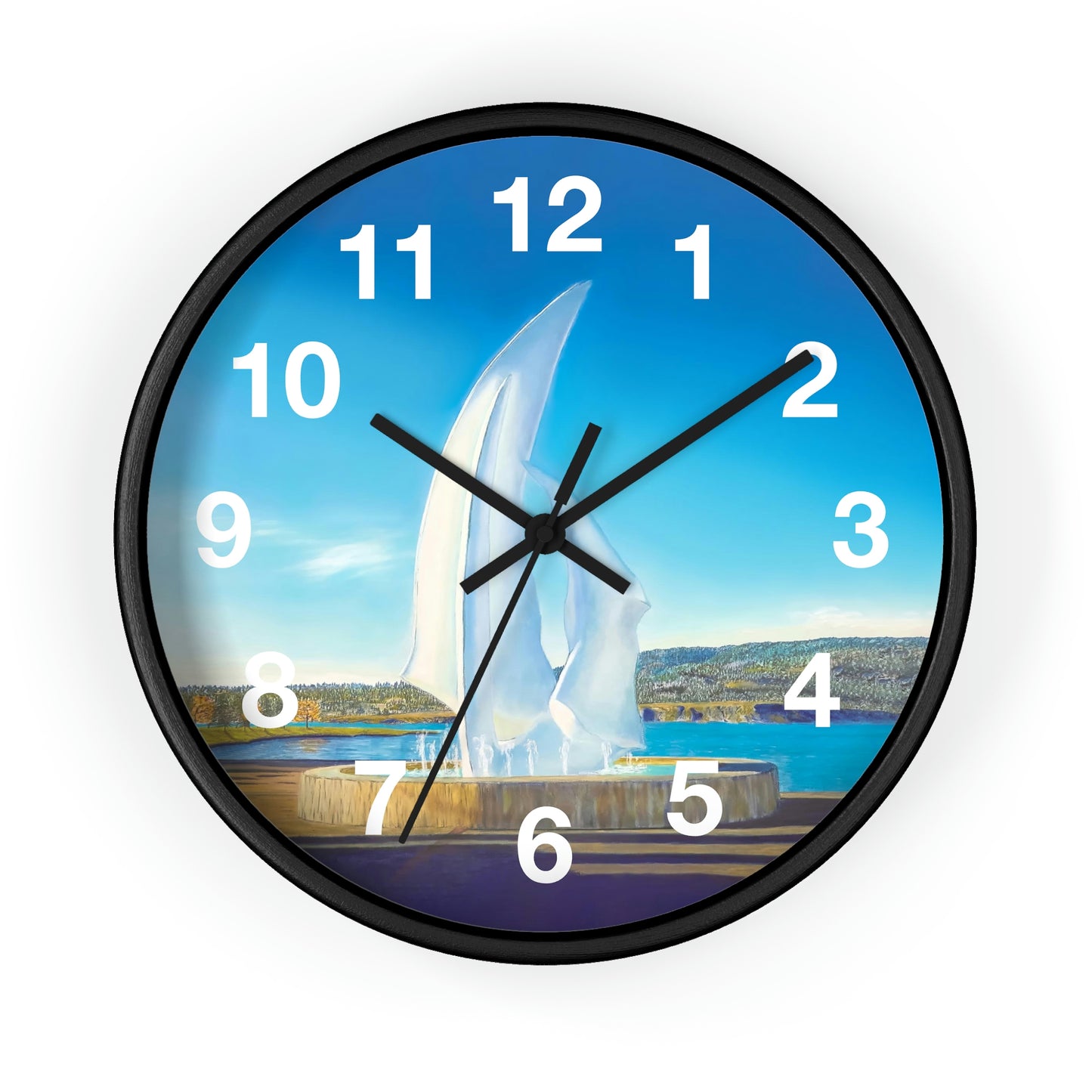 Wall Clock | "The Sails" Kelowna, BC | Custom Art Print