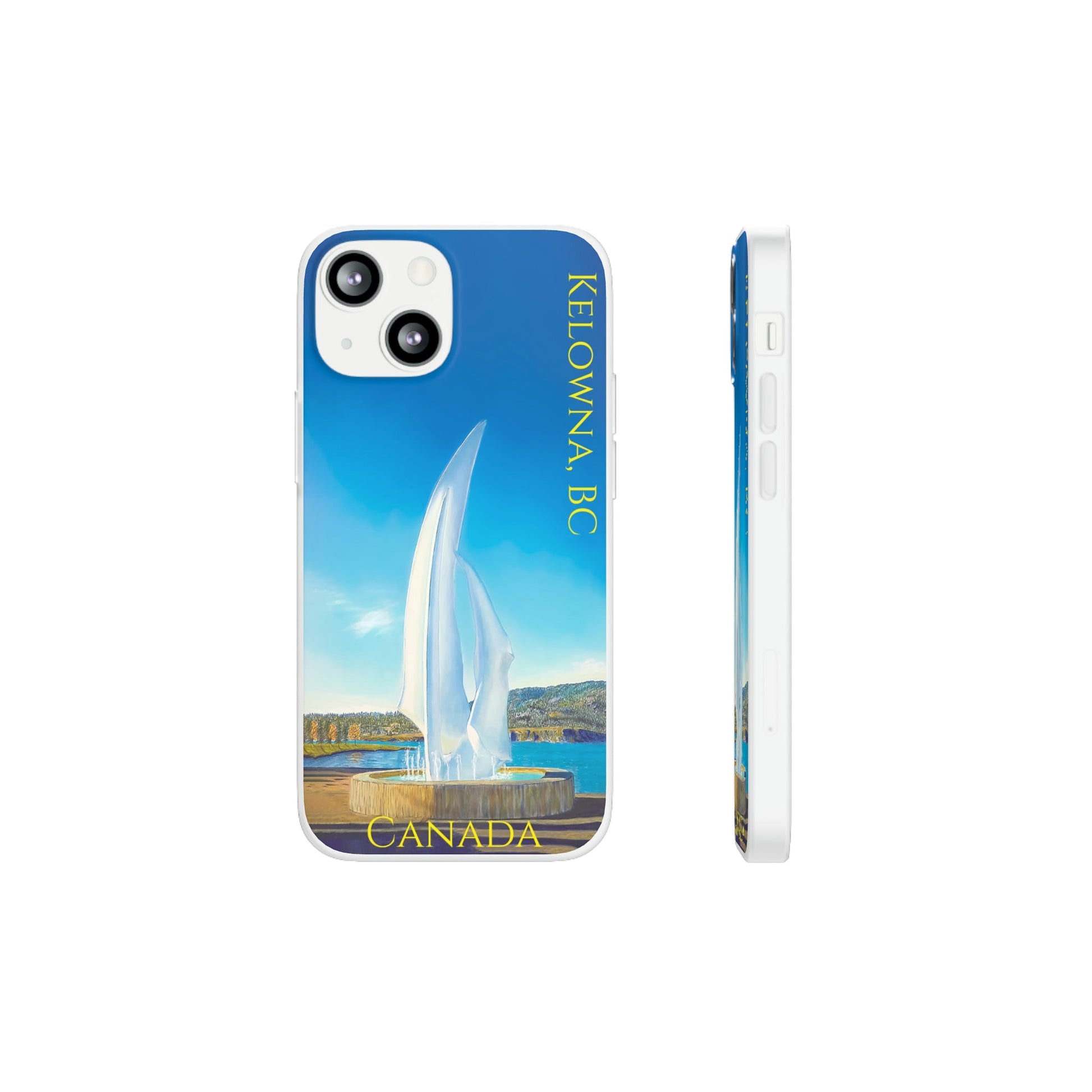 Flexi Cases - "The Sails" Kelowna, BC (With Text) - Phone Case