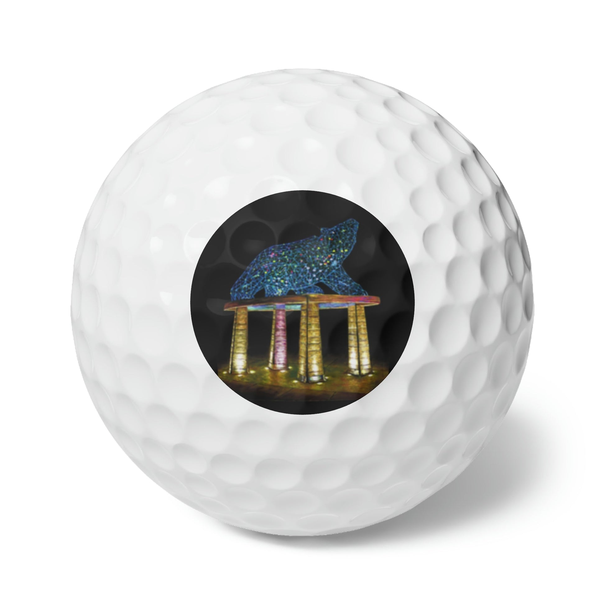 Golf Ball, single - "BEAR" Kelowna, BC | Custom Artwork Print