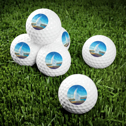 Golf Balls, 6pcs - "THE SAILS" Kelowna, BC