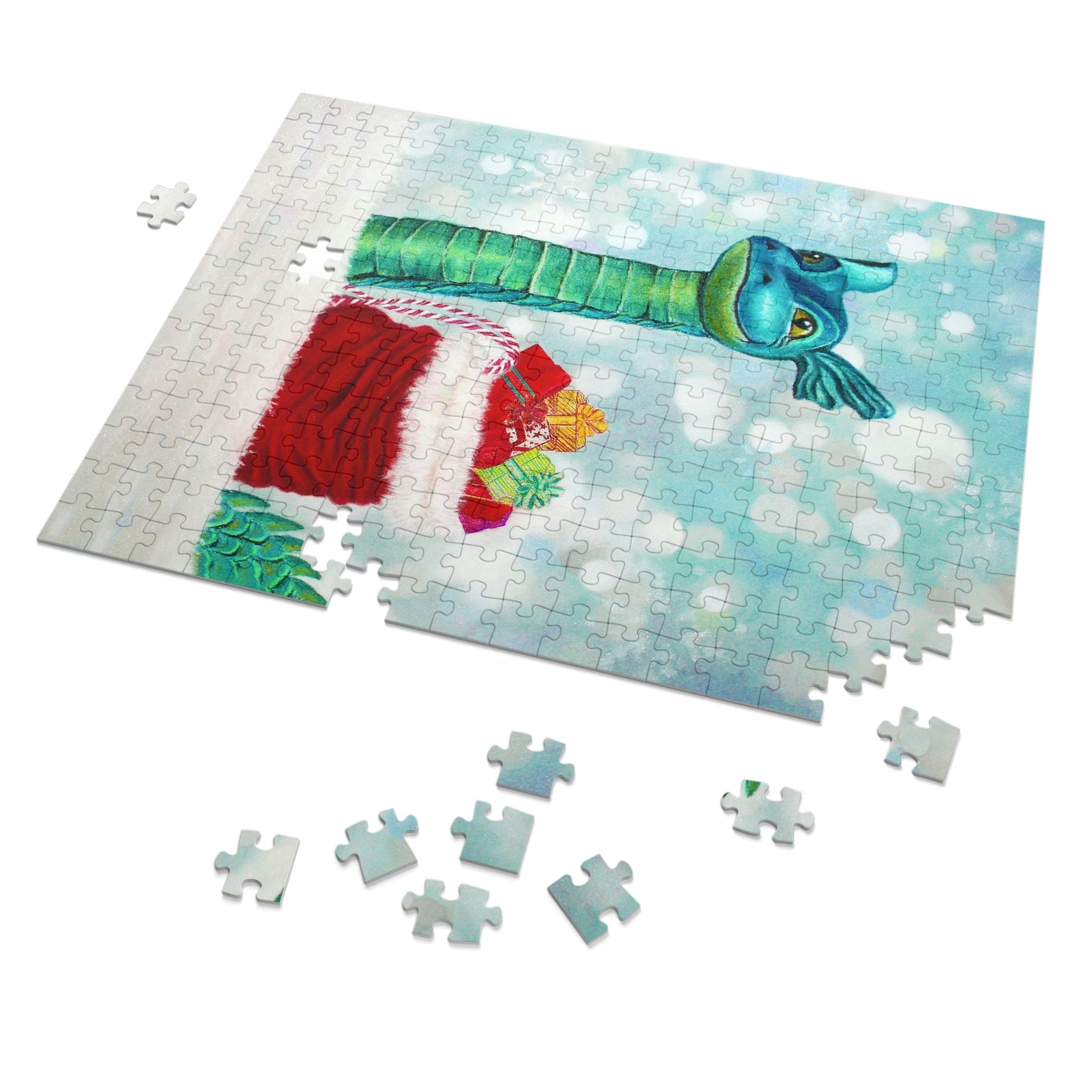 Jigsaw Puzzle - "OGOPOGO & SANTA's BAG" Kelowna, BC