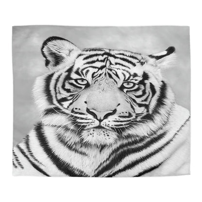 Microfiber Duvet Cover - "MONOCHROME TIGER"