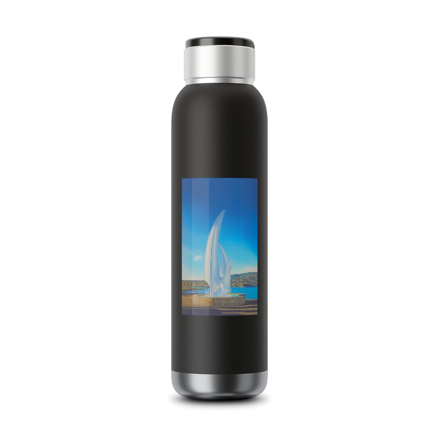 Sails Artwork | 22oz Insulated Bluetooth Water Bottle | Audio Speaker Lid