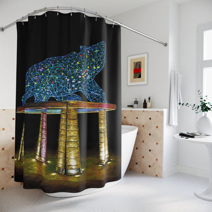 Shower Curtain - "BEAR" Kelowna LED Statue