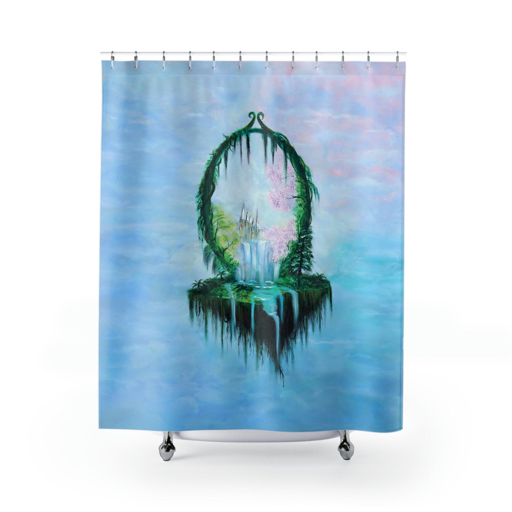 Shower Curtain - "FLOATING CASTLE"